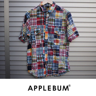 アップルバム(APPLEBUM)のAPPLEBUM パッチワークシャツ  チェック(シャツ)