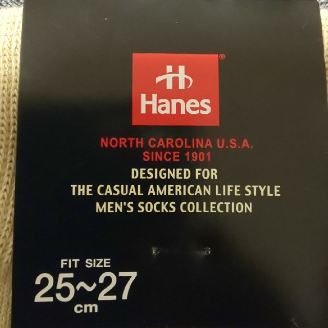 Hanes(ヘインズ)の紳士靴下 25～27㎝ メンズのレッグウェア(ソックス)の商品写真