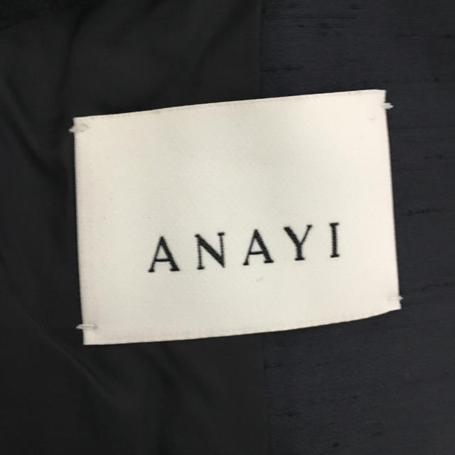 ANAYI(アナイ)のアナイ ノーカラー ジャケット ネイビー レディースのジャケット/アウター(ノーカラージャケット)の商品写真