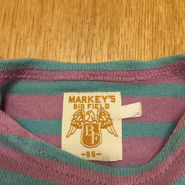 MARKEY'S(マーキーズ)の長袖ボーダーカットソー キッズ/ベビー/マタニティのキッズ服女の子用(90cm~)(Tシャツ/カットソー)の商品写真
