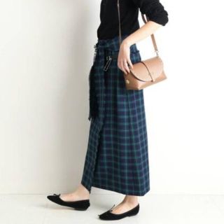 スローブイエナ(SLOBE IENA)の9月末まで限定再値下げ⭐️未使用⭐️グレンファインスカート(ロングスカート)