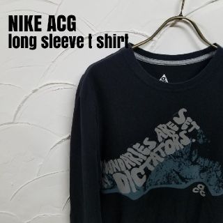 ナイキ(NIKE)のNIKE ACG/ナイキ 長袖 プリント Tシャツ TEE(Tシャツ/カットソー(七分/長袖))