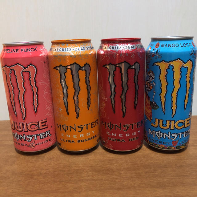 モンスターエナジー 海外 輸入品 4本セット 食品/飲料/酒の飲料(ソフトドリンク)の商品写真