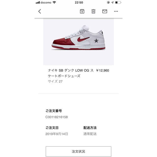 Supreme×NIKE SB DUNK LOW 19AW