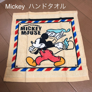 ディズニー(Disney)のMickey  ハンドタオル  約35×35cm  ディズニー(タオル)