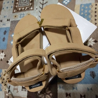 ドゥーズィエムクラス(DEUXIEME CLASSE)のSUICOKE SUEDE SANDAL COL027ベージュ SIZE360(サンダル)