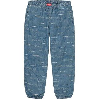 シュプリーム(Supreme)のDimensions Logo Denim Skate Pant 青 S(ワークパンツ/カーゴパンツ)