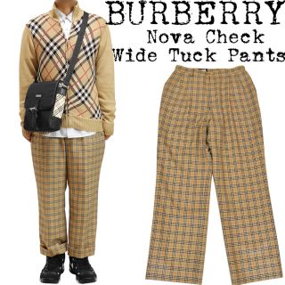 BURBERRY - 美品☆BURBERRY☆バーバリー☆ノバチェック ワイドパンツ