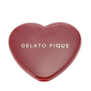 ジェラートピケ(gelato pique)のハート型ミラー ジェラートピケ 新品未使用 レッド ジェラピケ 手鏡 ミラー(ルームウェア)