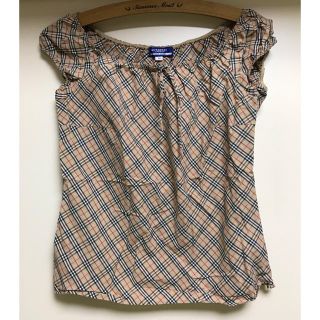 バーバリーブルーレーベル(BURBERRY BLUE LABEL)のバーバリーチェックブラウス(シャツ/ブラウス(半袖/袖なし))