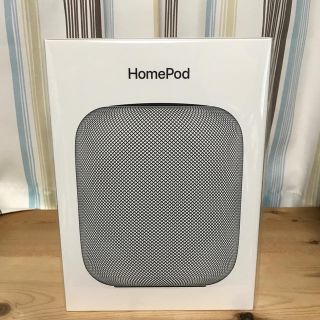 アップル(Apple)のapple HomePod 黒 新品未開封品(スピーカー)