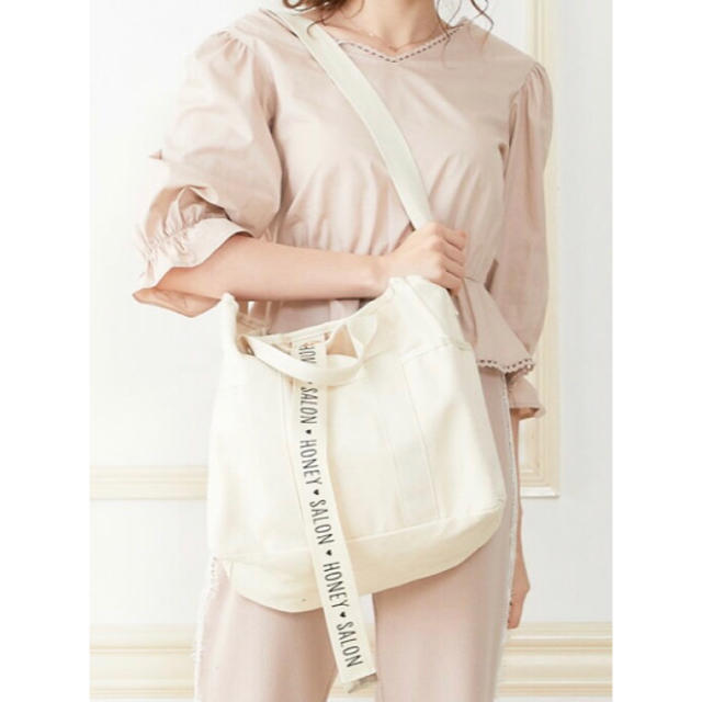 honey salon by foppish - ハニーサロン honey salon ビッグ キャンバス ショルダーバッグ