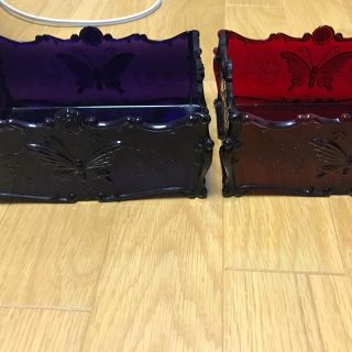 アナスイ(ANNA SUI)のアナスイANNA SUI 小物入れ ケース トレイ赤 紫 2個セット(小物入れ)