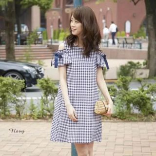 トッコ(tocco)の#【美品】tocoo closeトッコクローゼットギンガムチェックワンピース ☆(ミニワンピース)