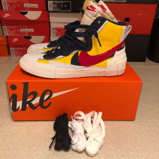 ナイキ(NIKE)のnike sacai blazer mid us8.5(スニーカー)