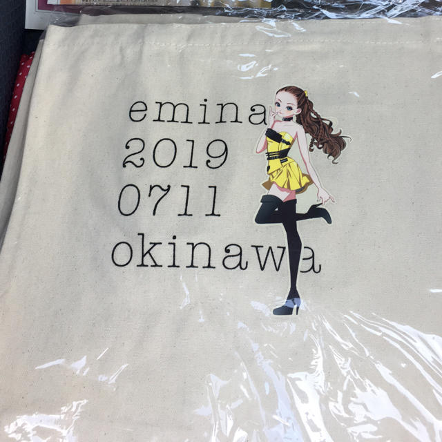 安室奈美恵 emina エコバッグ 2種類セット エンタメ/ホビーのタレントグッズ(ミュージシャン)の商品写真