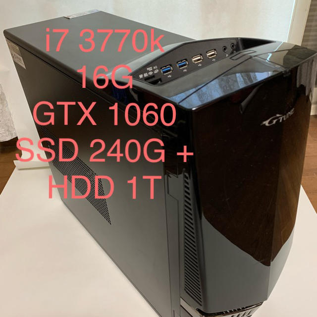 ゲーミングPC◇ i7/16G/GTX1060/新品SSD240Gの通販