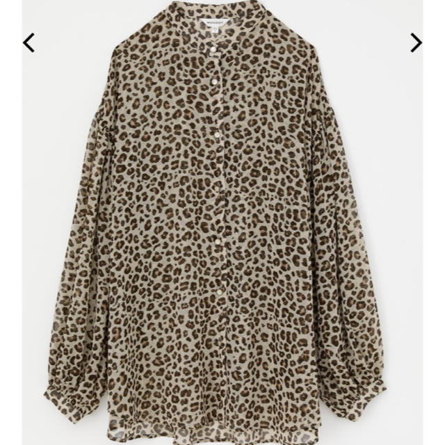 moussy(マウジー)の今季新作♡MOUSSY SHEER LEOPARD シャツ♡レオパードシャツ新品 レディースのトップス(シャツ/ブラウス(長袖/七分))の商品写真