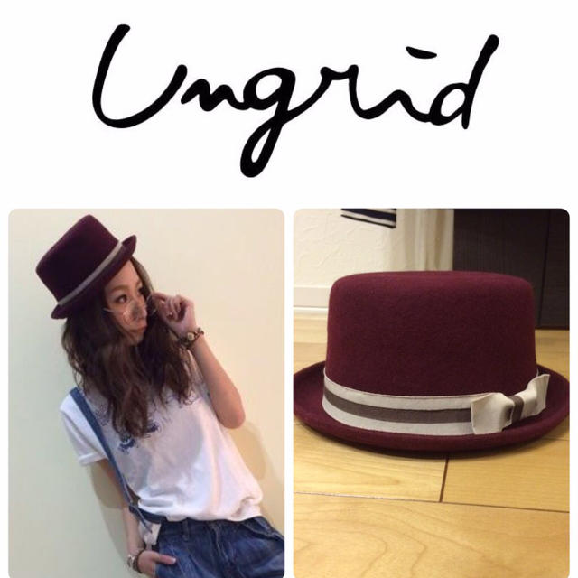 Ungrid(アングリッド)のungrid ウールカンカンハット レディースの帽子(ハット)の商品写真