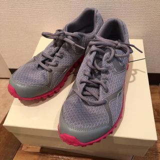 リーボック(Reebok)のリーボック スニーカー グレイ ピンク (スニーカー)