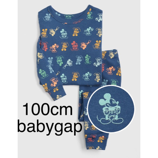 ベビーギャップ(babyGAP)の【新品】100cm Disney Mickey Mouse 長袖パジャマセット(パジャマ)