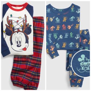 ベビーギャップ(babyGAP)の【新品】110cm Disney Mickey Mouse 長袖パジャマセット(パジャマ)