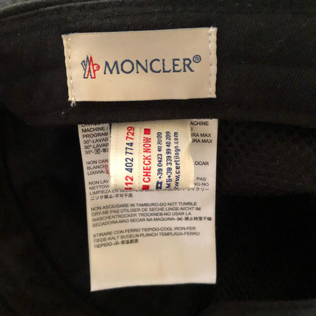 MONCLER(モンクレール)のMONCLER モンクレール キャップ メンズの帽子(キャップ)の商品写真