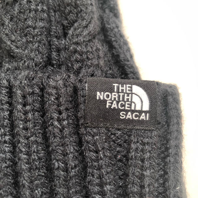 sacai(サカイ)のsacai THE NORTH FACE コラボ ニット帽 サカイノース  レディースの帽子(ニット帽/ビーニー)の商品写真
