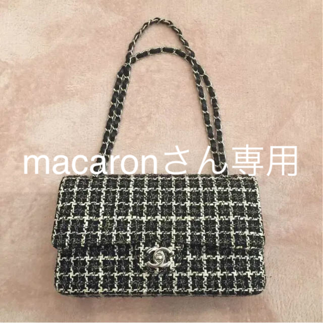 CHANEL(シャネル)のレア CHANELツイードチェーンバック 美品　 レディースのバッグ(ショルダーバッグ)の商品写真