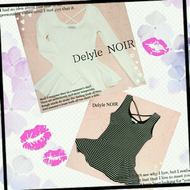 Delyle NOIR(デイライルノアール)のDelyle NOIR♡2点セット♡ レディースのトップス(カットソー(長袖/七分))の商品写真