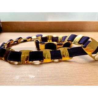 サルヴァトーレフェラガモ(Salvatore Ferragamo)のSalvatore Ferragamo ヴァラ金具 チェーンベルト(ベルト)