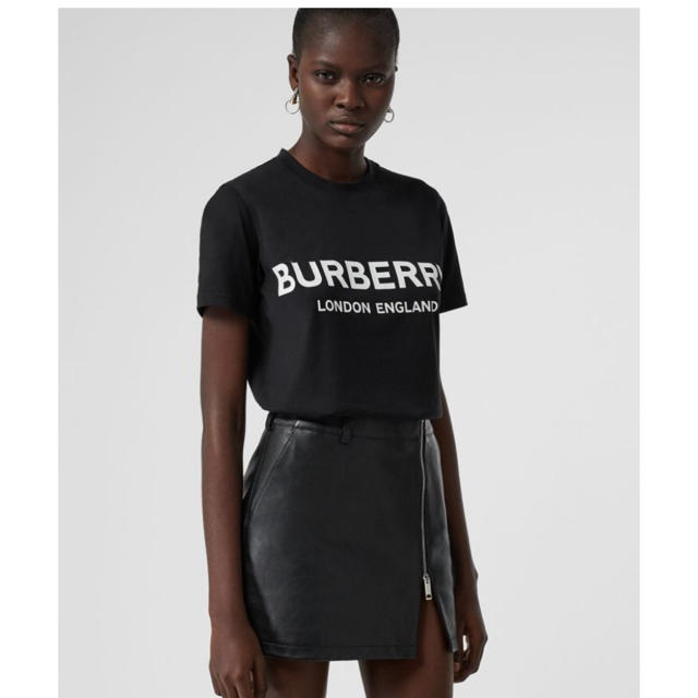 BURBERRY(バーバリー)のバーバリー ロゴプリント コットンTシャツ 新品同様 レディースのトップス(Tシャツ(半袖/袖なし))の商品写真