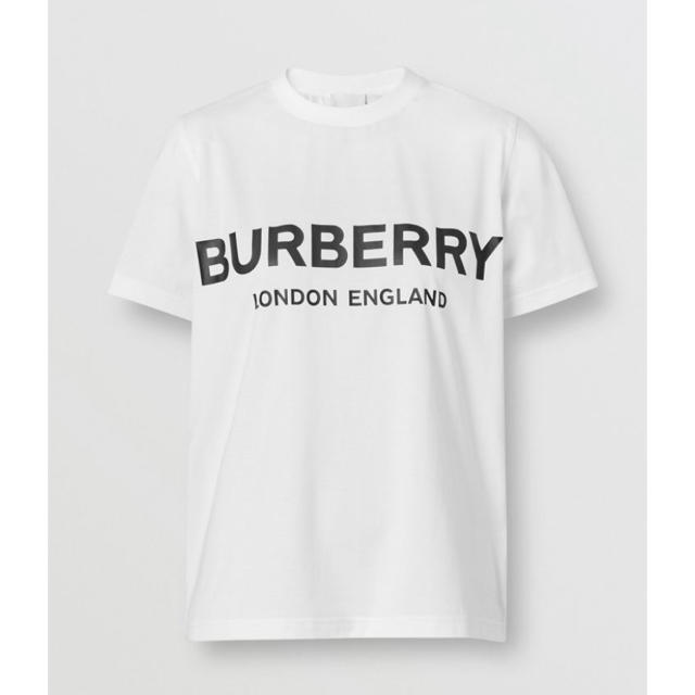 BURBERRY(バーバリー)のバーバリー ロゴプリント コットンTシャツ 新品同様 レディースのトップス(Tシャツ(半袖/袖なし))の商品写真