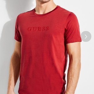 ゲス(GUESS)のGUESS メンズTシャツ 赤 XS(Tシャツ/カットソー(半袖/袖なし))