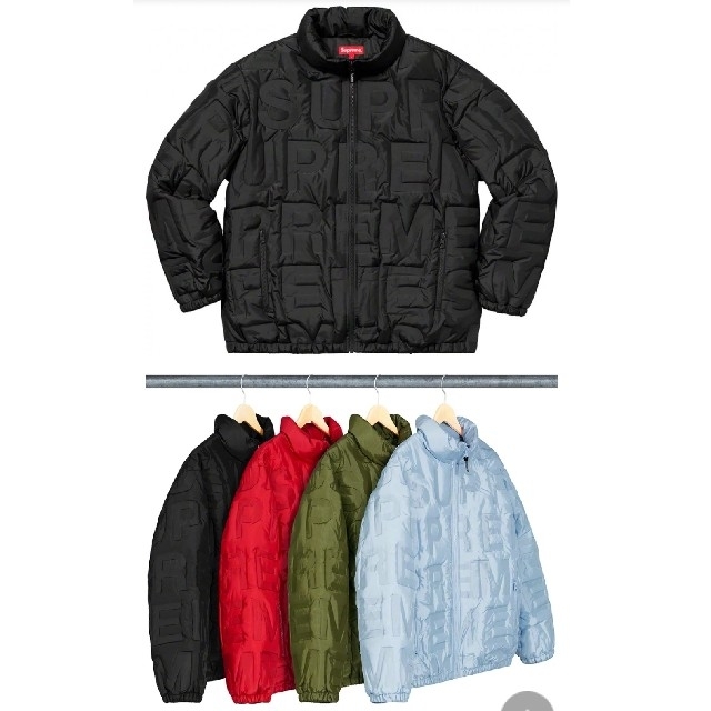 Supreme   supreme bonded logo puffy jacket ダウン の通販 by なりお