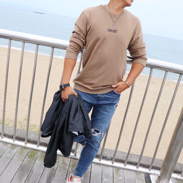 RVCA(ルーカ)の西海岸系☆LUSSO SURF カリフォルニア セーター  スウェット Sサイズ レディースのトップス(トレーナー/スウェット)の商品写真