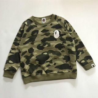 アベイシングエイプ(A BATHING APE)のBAPE KIDS COLOR CAMO APE HEAD　CREWNECK★(ジャケット/上着)