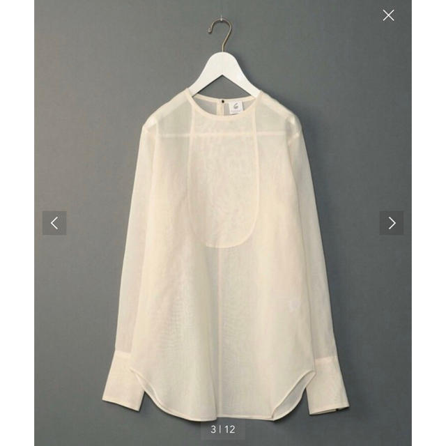 BEAUTY&YOUTH UNITED ARROWS(ビューティアンドユースユナイテッドアローズ)のroku 6◆cotton suke shirts レディースのトップス(シャツ/ブラウス(長袖/七分))の商品写真