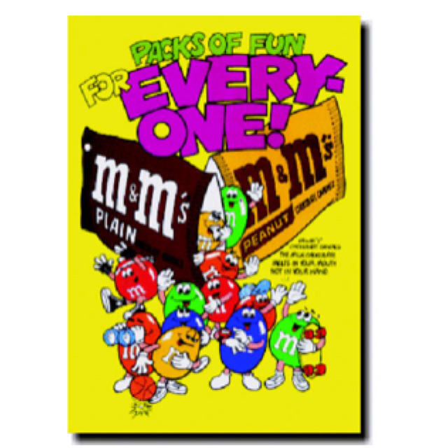 ○M&M'sのポスター エムアンドエムズの通販 by きのこ堂's shop