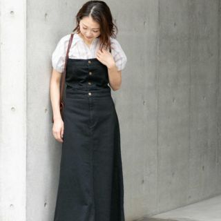 アーバンリサーチロッソ(URBAN RESEARCH ROSSO)のROSSO×Lee＜別注＞DENIMJUMPERSKIRT ワンピース(ロングワンピース/マキシワンピース)