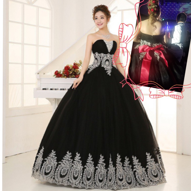 1回のみ使用♡ビジュー付きスタイル抜群カラー ウェディングドレス♡大きいサイズ レディースのフォーマル/ドレス(ウェディングドレス)の商品写真