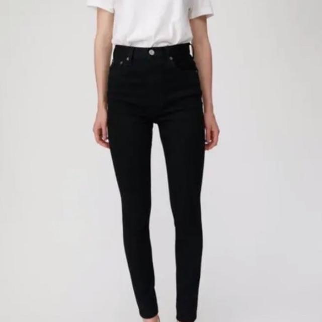 moussy(マウジー)のHW Rebirth BLACK SKINNY 24インチ レディースのパンツ(スキニーパンツ)の商品写真