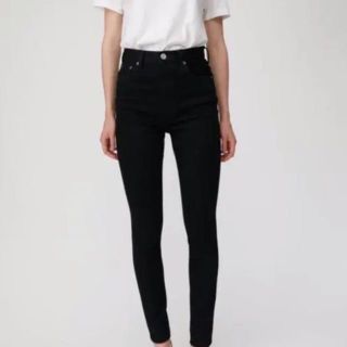 マウジー(moussy)のHW Rebirth BLACK SKINNY 24インチ(スキニーパンツ)