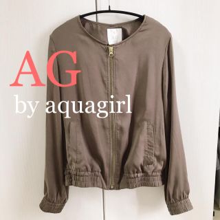 エージーバイアクアガール(AG by aquagirl)のノーカラー ブルゾン(ブルゾン)