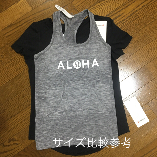 lululemon(ルルレモン)のルルレモン ハワイ限定 Tシャツ サイズ4 ブラック 袋付き #S82 スポーツ/アウトドアのトレーニング/エクササイズ(ヨガ)の商品写真