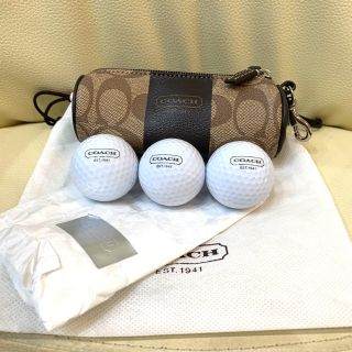 コーチ(COACH)のコーチ COACH シグネチャー ケース ゴルフ ボール 未使用(その他)