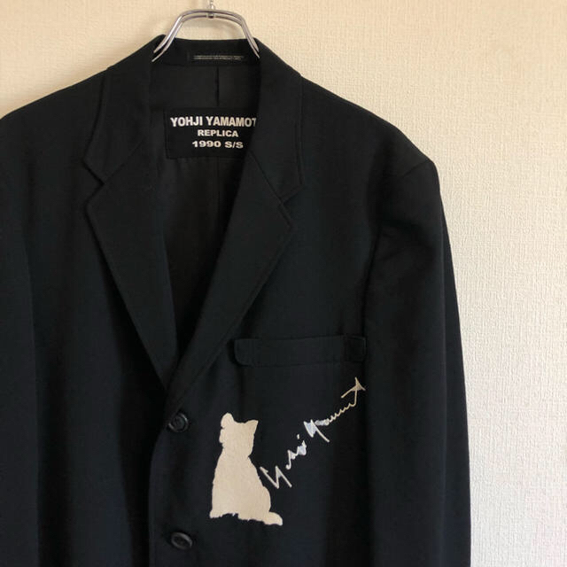 になります Yohji Yamamoto POUR HOMME 犬刺繍ジャケット アウター