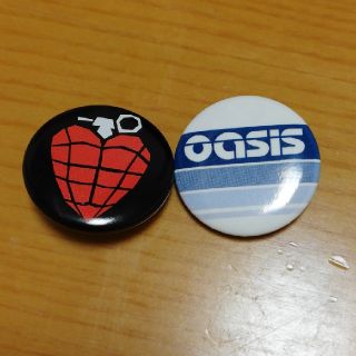 GREEN DAY　OASIS　缶バッチ(ミュージシャン)