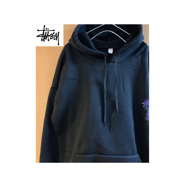 STUSSY(ステューシー)の【新品未使用】STUSSY ストゥーシー プルパーカー裏起毛 メンズのトップス(パーカー)の商品写真