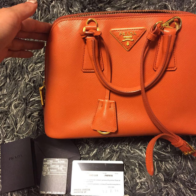 PRADA - PRADA サフィアーノ オレンジの通販 by mm's shop|プラダなら